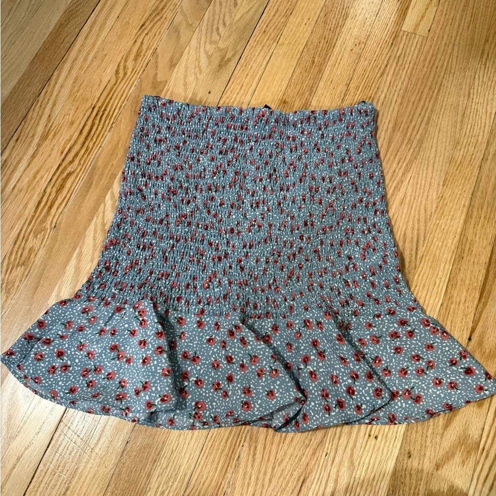 Floral Blue Skirt